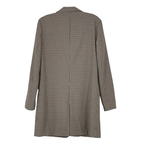 BB Dakota Long Pattern Lined Three Button Blazer Small Academia Preppy Office - Picture 2 of 16